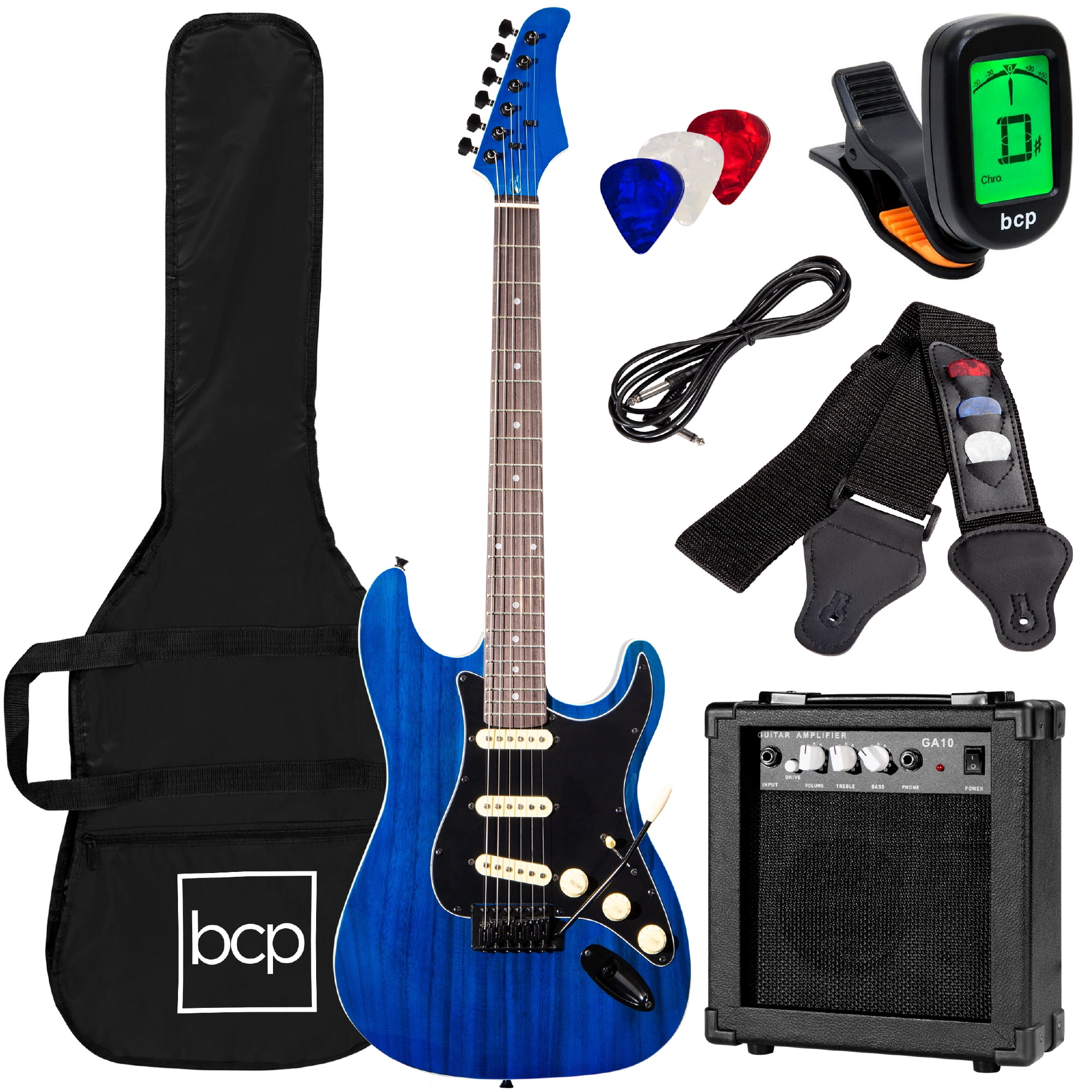 Best Choice Products 39in Full Size Beginner Electric Guitar Kit With ...