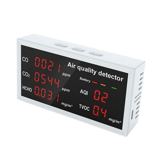 Monitor Del Aire Detector Portátil Interior Formaldehído Detector Dióxido Carbono HCHO