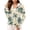 Beige, variant on Zip-Up Jackets for Women Fashion Elegant Tropical Floral Printed Hooded Outerwear Coats Summer Beach Hawaiian Vacation Sun Protection Jackets Orange#01 L