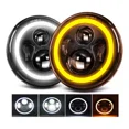 thumbnail image 1 of 2pcs Faro Led 7'' Redondo Para Jeep/moto/ojos De Ángel, 1 of 8