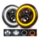 thumbnail image 1 of 2pcs Faro Led 7'' Redondo Para Jeep/moto/ojos De Ángel, 1 of 8