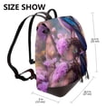 thumbnail image 2 of Balery Beautiful Flower Blue Bird Mochila de Cuero para Mujeres, Gran Capacidad, Bolsa de Viaje Multifuncional, Mochila de Cuero y Bolsa de Hombro para Mujeres, 2 of 4