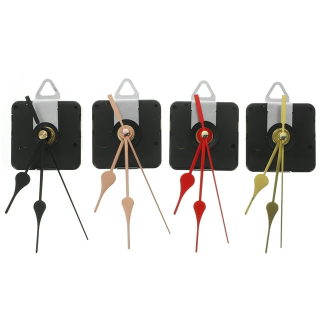 4 Ensembles Réparation Mouvement d'Horloge Mécanisme d'Horloge Remplaçable Kit de Mouvement d'Horloge