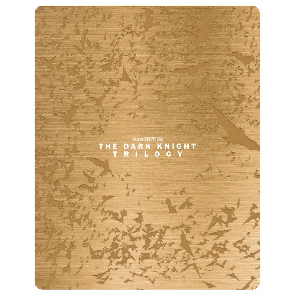 The Dark Knight Trilogy Limited Edition Steelbook Library Case (20th Anniversary Collection) 4K Ultra HD + Blu-ray Region Free
