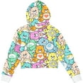thumbnail image 2 of FREEZE Care Bears Girls Hoodie- All Over Print Raw Edge Skimmer Hoodie Sizes 4-20, 2 of 2