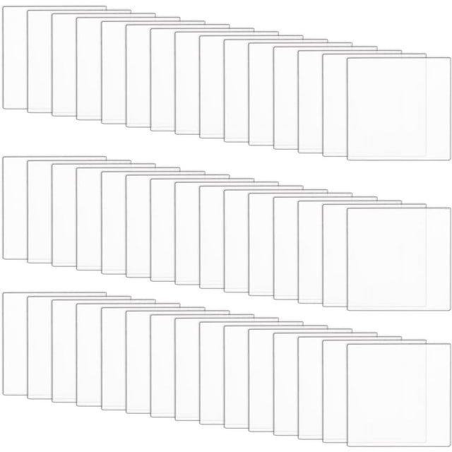 50 bases transparentes en miniatura de 25x25 mm, cuadradas, de acrílico, para figuras de acción. Bases de exhibición de 2 mm de grosor. Bases en miniatura de acrílico en blanco.