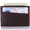 thumbnail image 2 of Alpine Swiss Double Diamond RFID Thin Card Case Leather Front Pocket Wallet, 2 of 7