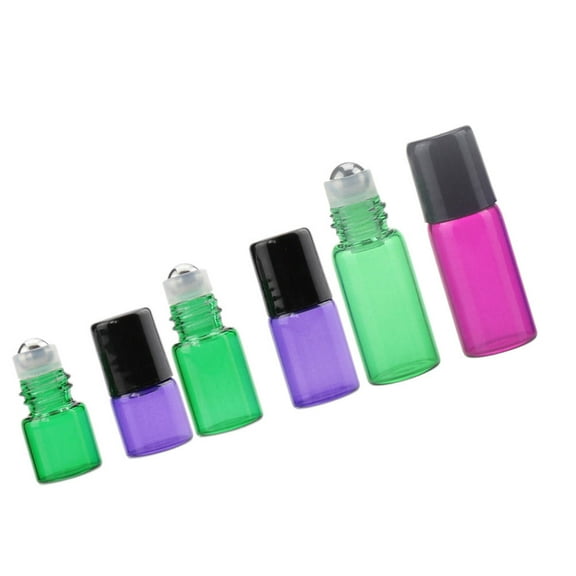 Raindrops 6PCS Travel Size Toiletries Bottles for Empty Roll On Bottles made of PP for Aircraft