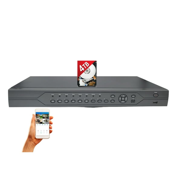 Evertech 32 Channel H.265 Security Surveillance Video Recorder with 4TB HDD Recording Memory