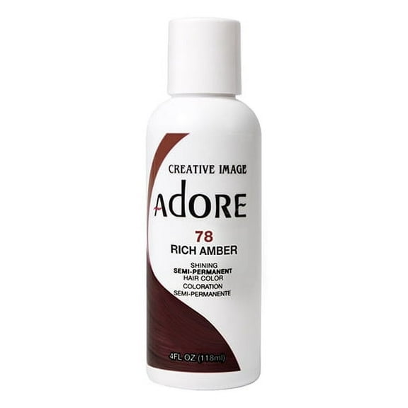 Semi-Permanent Haircolor # 78 Rich Amber by Adore, 4 Oz