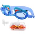 thumbnail image 2 of Gafas de natación para niños, sin fugas, antivaho, UV, para adolescentes de 3 a 12 años, tiburón azul (caja de orejas) Sincero Electrónica, 2 of 5