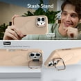 thumbnail image 2 of For iPhone 16 Plus Case [Compatible With MagSafe] Slim Frosted Phone Case With Metal Camera Protection Kickstand Shockproof Soft TPU Cover Case,Pink,For iPhone 16 Plus, 2 of 6