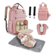 thumbnail image 2 of Pañalera Mochila Bebe 7pz Malubero, Rosa Claro, 2 of 5