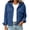 Blue, variant on Jackets For Women Corduroy Button Down Long Sleeve Hooded Drawstring Cropped Jacket Fall Fashion Winter Coats