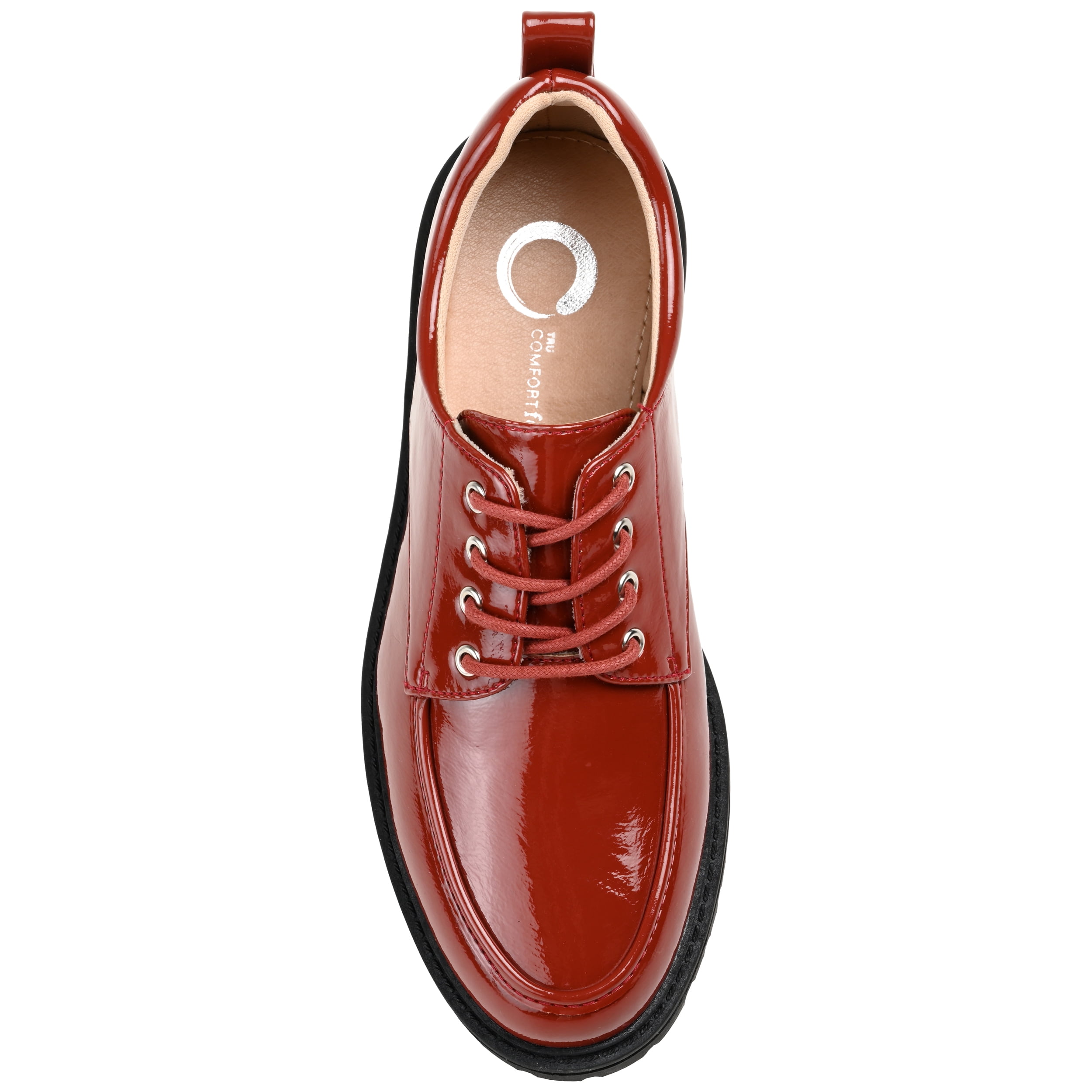 Journee Womens Zina Almond Toe Lace-up Oxford, Widths Available
