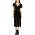 thumbnail image 1 of Sanctuary Clothing Womens Velvet Shift Dress, Black, X-Small, 1 of 1