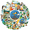6A, variant on Adventure Stickers Camping Stationery Stickers Hiking Waterproof Stickers for Laptops Notebooks Suitcases
