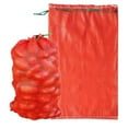 thumbnail image 5 of 10 lb Mesh Onion Bags, 11"×18.5" Mesh Produce Bags Hanging Reusable Breathable Vegetable Storage Net Bag with Drawstring for Onions Potatoes Citrus Crawfish, Red (Pack of 1), 5 of 5