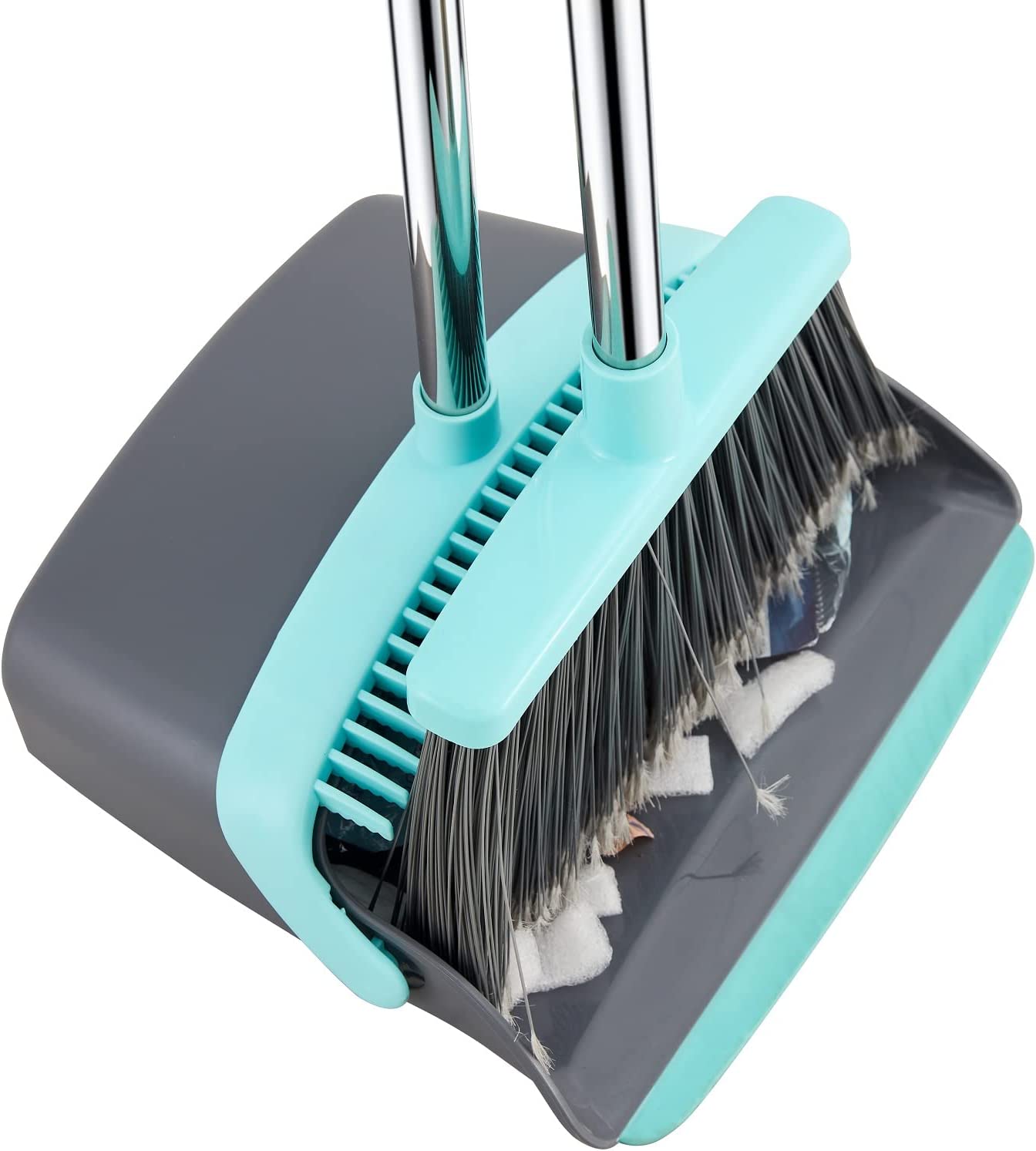 Broom and Dustpan Set Broom with Dustpan Combo Set Extendable Long