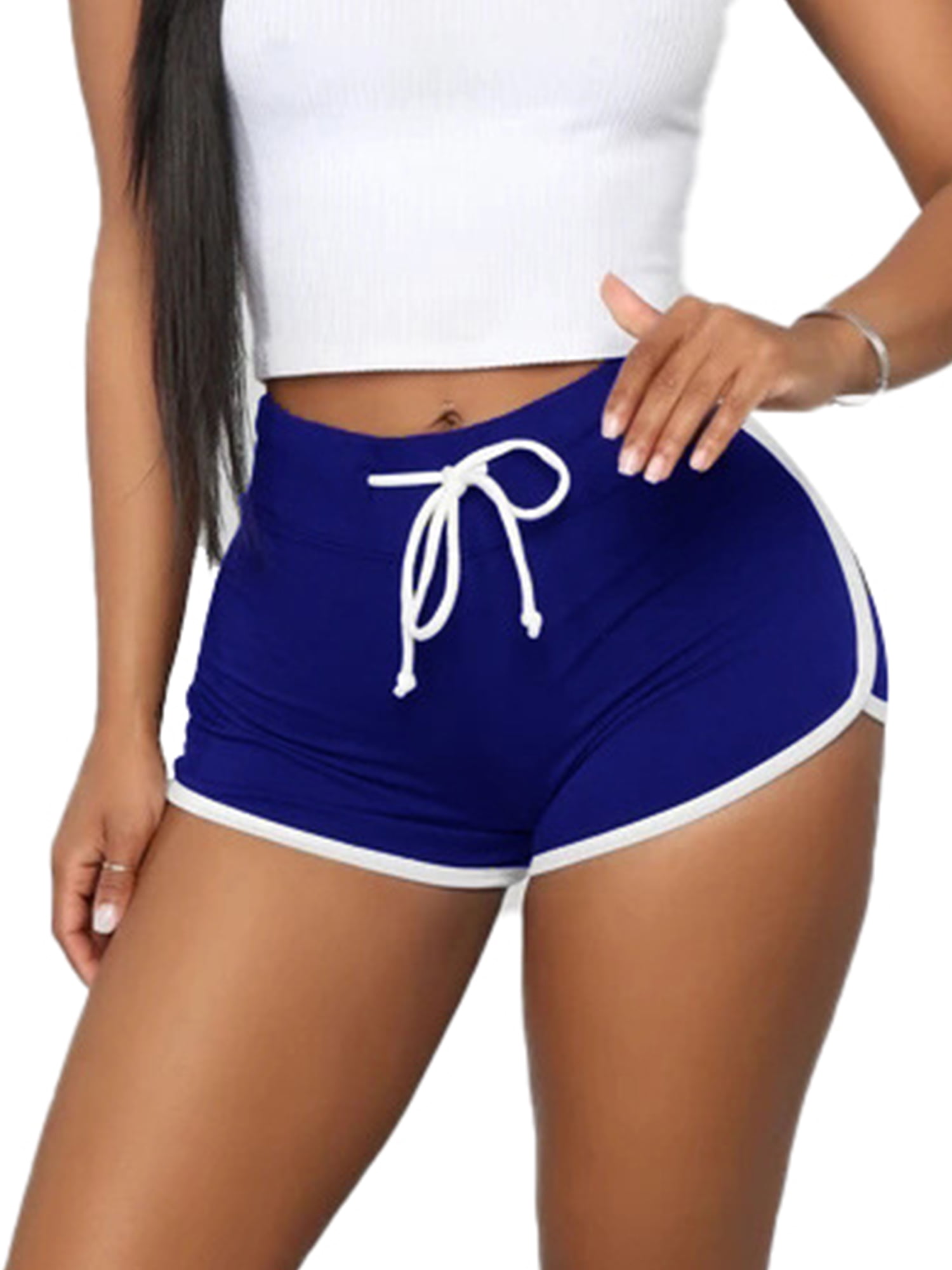 Womens 3/4 Trousers Cropped Sports Pants Shorts Hot Pants Plus Size Summer Beach 