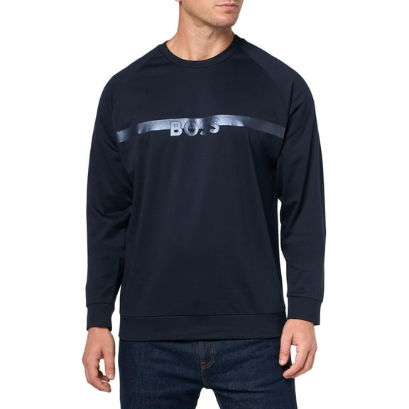 Hugo Boss Men's Authentic Crewneck Sweatshirt, Space Cadet Blue