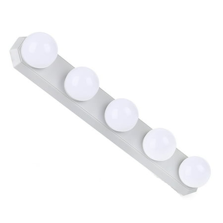 

Hloma USB Powered Vanity Mirror Mount 5 LED Makeup Fill Light Bulb with Suction Cup
