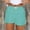 Green, variant on HUPOM Women Shorts for Women Women's Pants Shorts Mid Short Home Party Fitted Beach Straight-Leg Baggy Fit Suit size 12