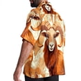 thumbnail image 3 of Aries Constellation Men's Short Sleeve Poplin Shirt, Casual Printed Beach Button Down Summer Unisex Shirts, 3 of 6