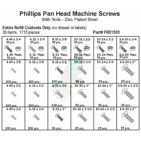 

Assortment Refill Only for FK11500 and FK51500