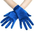 thumbnail image 2 of Ugoldhm Women's Satin Opera Gloves, Short Wrist Length for Wedding & Formal Events, 2 of 2
