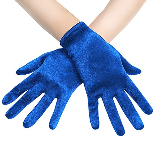 Guantes largos de satén para mujer, para ópera, boda, novia, fiesta de noche, graduación, mitones para mujer