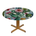 thumbnail image 3 of Orinice Cactus Flowers Round Table Cover Stain Resistant Washable Indoor Outdoor Tablecloth Kitchen Dining Wedding Parties Picnic Camping 100% Polyester Fiber 42-46, 3 of 8