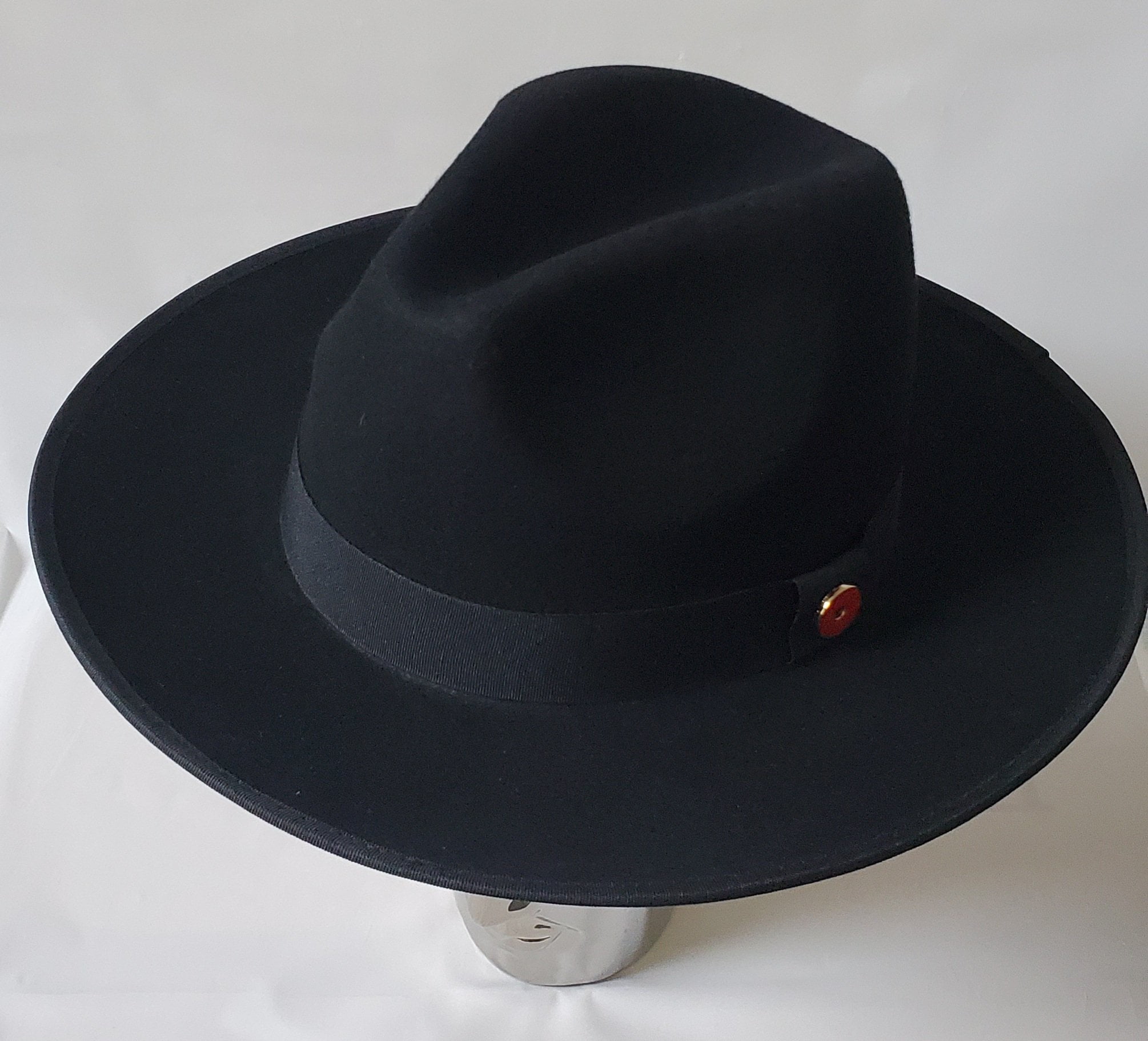 Fedora Wide Flat Brim Monarch 