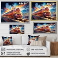 thumbnail image 4 of Designart "modern Background Train" Transportation Floater Framed Wall Art Living Room, 4 of 7