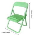 thumbnail image 2 of Dsscvnef Mini Folding Chair Cell Phone Stand Desktop Foldable Candy Color Mobile Phone Holder Folding Chair Cradle for Desk Phone (1pc Folding Chair Cell Phone Stand), 2 of 3