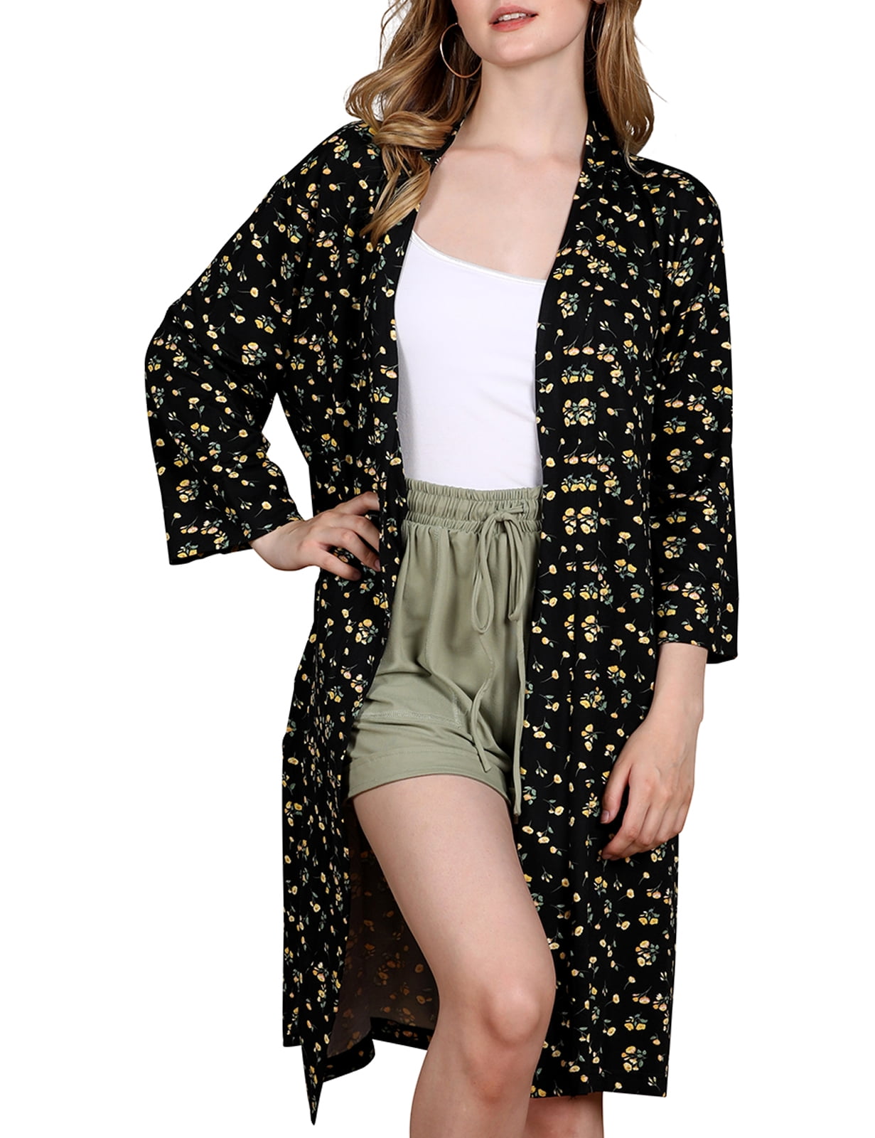 Doublju Women's Kimono Robe Sleepwear Pajama (Plus Size Available