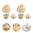 thumbnail image 3 of 2Pcs Dual-purpose Candlestick Aroma Burner Hollow Metal Censer Home Decoration, 3 of 8