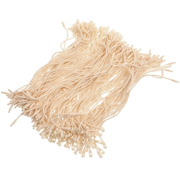SEWCHICS 200Pcs Clothing Tags String Beige Rope for Price Tags Label Hanging and Craft Use