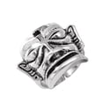 thumbnail image 1 of Anillos De Plata Esterlina Anillo Abierto Retro Cubierta De La Cara Anillo De Estilo Anillo Ajustable Para Hombres Dama Moda Advancent AP007233-02, 1 of 6