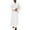 White@GC@, variant on CONZONE Mens Muslim Kaftan Abaya Long Sleeve Robe For Men Trendy Solid Color Lapel Arab Thobe