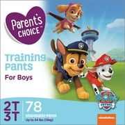 Parent's Choice Training Pants for Boys, Size 2T-3T, 78 Count
