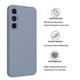 thumbnail image 4 of Cell Phone Cases For S23，S23 Plus，S23 Ultra, Takfox Liquid Silicone Gel Rubber Shockproof Case Ultra Thin Fit Samsung S23 Case Slim Matte Surface Cover for Samsung Galaxy S23 5G - Gray, 4 of 6