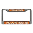 thumbnail image 1 of Rico Industries NCAA Tennessee Volunteers Laser Cut Inlaid Standard Chrome License Plate Frame, 1 of 1