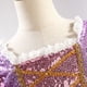 thumbnail image 2 of Vestido de Rapunzel Procesamiento de materiales suaves Inspirado en cuentos de hadas Artesanía detallada, 2 of 5