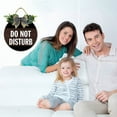 thumbnail image 3 of Eveokoki 12" Do Not Disturb Door Hanger Sign, Do Not Disturb Sign & Wooden Door Sign for Home, Offices, Clinics, Law Firms, Hotels, 3 of 5