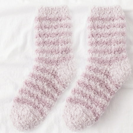 

Qazqa Womens Winter Stripe Socks Autumn And Winter Mid Tube Socks Thickened Warm Stockings