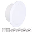 thumbnail image 1 of Unique Bargains 5 Inch Round Air Vent, ABS Adjustable Air Diffuser with Screen Mesh for Home Office Ventilation, White, 1 of 7