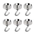 thumbnail image 1 of 6PCS Powerful Heavy Duty Magnetic Hooks for Refrigerator and Other Surfaces, 1 of 8