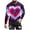 X02-Purple, variant on Men's Valentine's Day T Shirts Big and Tall Long Sleeve Crew Neck Workout Tshirts Fashion Funny Valentines Graphic Tees 2025 Black S-4XL