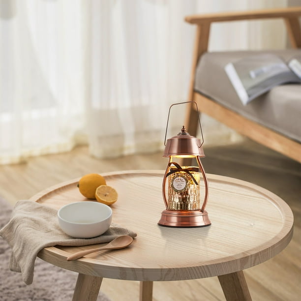Calentador de Velas para Velas Aromáticas, Derrite La Cera, Lámpara Calentadora con Potencia Ajustable, Cuerpo de Metal Esmerilado (Velas No Incluidas).